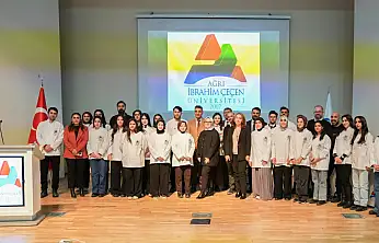 Ağrı'da gastronomi öğrencileri, önlük giyme töreniyle mesleğe adım attı