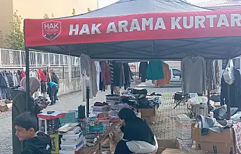 Ağrı'da Gazze için iki gün sürecek yardım kermesi kuruldu