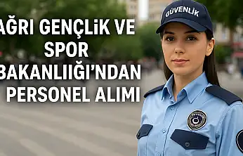 Ağrı'da Gençlik ve Spor Bakanlığı'ndan Sözleşmeli Personel Alımı