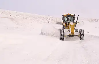 Ağrı'da kar nedeniyle kapanan 377 yerleşim yolu için ekipler sahada