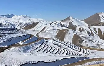 Ağrı'da kış kendini gösterdi: Yayladüzü Beldesi'nde sıcaklık -14,6 dereceye düştü