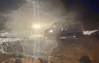 Ağrı'da KOAH hastası için paletli ambulanslar seferber oldu