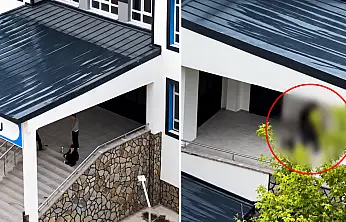 Ağrı'da okul bahçesinde skandal görüntüler!