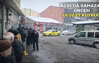 Ağrı'da Ramazan ayı öncesi ucuz et kuyruğu