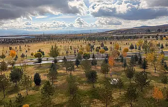 Ağrı'da sonbaharın son renkleri yerini kışa bırakıyor