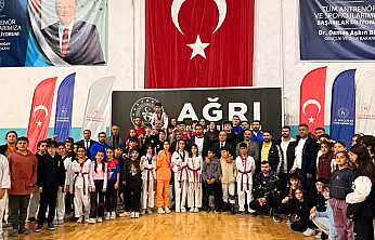 Ağrı'da taekwondo heyecanı sona erdi