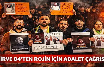 Ağrı'da taraftarlar Rojin için sessiz kalmadı