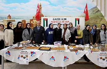 Ağrı'da üniversite gençliğinden Gazze için güçlü dayanışma