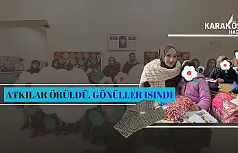 Ağrı'da üniversiteli gençler kendi ördükleri atkıları çocuklara ulaştırdı