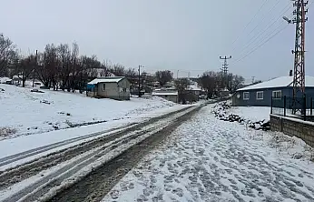 Ağrı'da yağmur kara döndü, köyler beyaza büründü