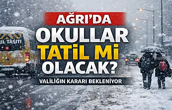 Ağrı'da yarın okullar tatil mi? 11 Şubat 2026 Çarşamba