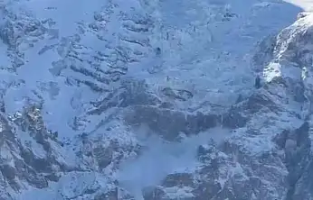 Ağrı Dağı'nın kuzey yamacına çığ düştü