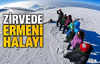 Ağrı Dağı'nın zirvesinde Ermeni halayı