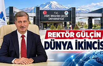 Ağrı'dan dünya çapında başarı: AİÇÜ Rektörü Gülçin dünya ikincisi oldu
