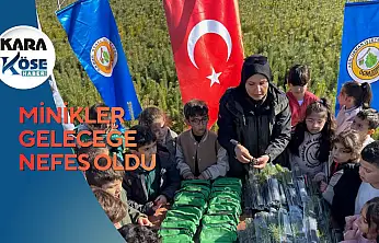 Ağrı Doğa Koleji öğrencileri fidan dikerek çevre sevgisini büyüttü