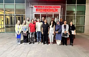 Ağrı Eğitim ve Araştırma Hastanesi'nde gece denetimi yapıldı