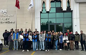 Ağrı İbrahim Çeçen Üniversitesi öğrencileri Erzurum'da sanatla buluştu