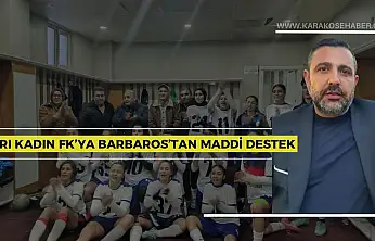 Ağrı Kadın FK'ya Barbaros'tan maddi destek