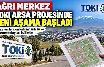 Ağrı TOKİ arsa yerleri belli oldu! Ön katılım ve ödeme detayları açıklandı