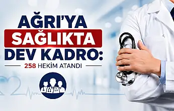Ağrı'ya sağlıkta dev kadro: 258 hekim atandı
