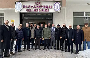 Ağrı Ziraat Odası'ndan Hatunoğlu'na tebrik ziyareti