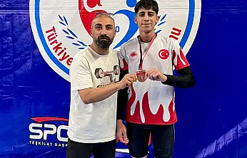 Ağrılı sporcu Bedirhan Aktaş Türkiye üçüncüsü oldu