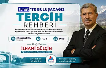 AİÇÜ Rektörü Prof. Dr. Gülçin TVNET'te aday öğrencilerle buluşacak