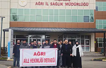 Aile hekimlerinden Ağrı'da ortak ses: 'Bırakın hekimlik yapalım'