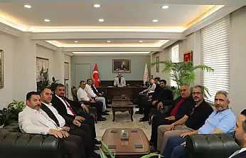 AK Parti Ağrı teşkilatından Kaymakam Ayvat'a hayırlı olsun ziyareti
