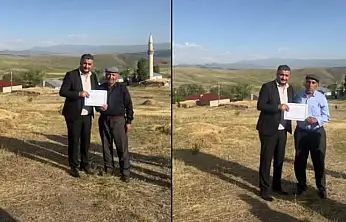AK Parti Diyadin İlçe Başkanı Naci Kaya köy ziyaretlerinde vatandaşlarla buluştu