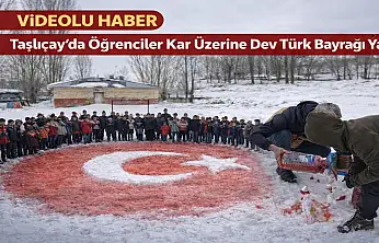 Bayrak sevgisi karlara taştı