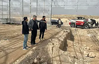 Diyadin'de jeotermal sera yatırımlarında son durum incelendi