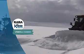 Diyadin'de kar mesaisi: Ekipler yolları tek tek açıyor