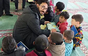 Diyadin'de Kur'an kursu öğrencilerine moral ziyareti