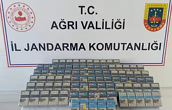 Diyadin'de otobüste kaçak sigara ele geçirildi