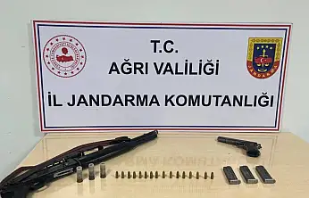 Diyadin'de ruhsatsız silah operasyonu: 1 kişi yakalandı
