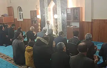 Diyadin'de sabah namazında anlamlı buluşma