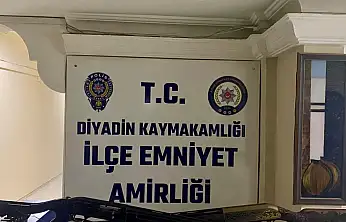 Diyadin emniyetinden nokta denetim: Ruhsatsız tüfek yakalandı