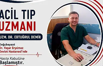 Doğubayazıt Dr. Yaşar Eryılmaz Devlet Hastanesi kadrosu güçleniyor