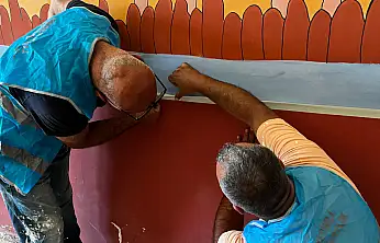 Doğubayazıt'ta köy okulları yükümlüler tarafından yenilendi