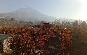 Doğubayazıt'ta sonbaharın son renkleri görsel şölen sundu
