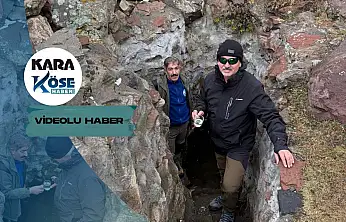 Doğubayazıt'ta taş duvarlı sarnıç şaşırttı: Dağcılar suyun tadına baktı