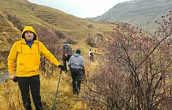 Doğubayazıtlı doğaseverler bu hafta Gökkuşağı Tepeleri'nde yürüdü