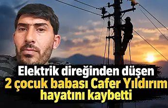 Elektrik direğinden düşen 2 çocuk babası Cafer Yıldırım hayatını kaybetti