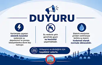 Elektrik kesintisi Ağrı'da su kesintisine neden oldu
