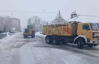 Eleşkirt Belediyesi'nden kesintisiz kar mesaisi