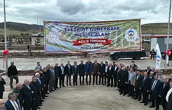 Eleşkirt Güneykaya'da 40 dekarlık tesis hizmete girdi