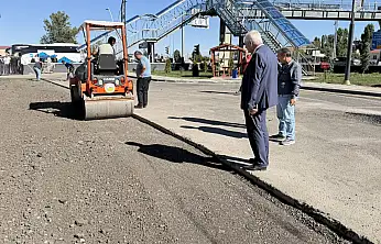 Eleşkirt Otogarı'nda çöken zemin yenilendi