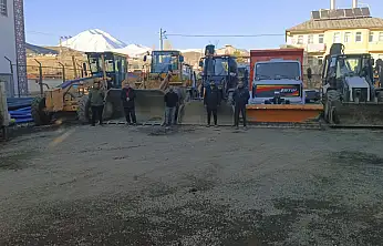 Eleşkirt'te kar yağmadan hazırlık tamamlandı