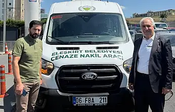 Eleşkirtli iş insanından belediyeye cenaze aracı desteği